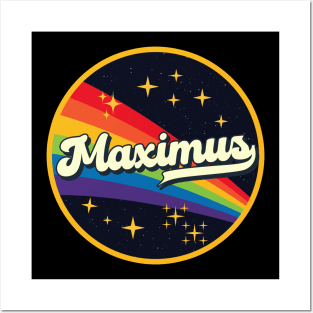 Maximus // Rainbow In Space Vintage Style Posters and Art